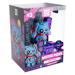 Youtooz Call of Duty Mister Peeks Vinyl Figure featuring a stylized operator in a peeking pose, displayed in a collectible box.