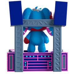Youtooz Call of Duty Mister Peeks Vinyl Figure featuring on a stylized concert platform back view