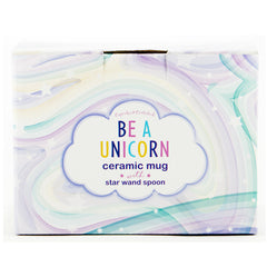 3D Unicorn Shaped Mug W/ Star Stirrer For Gift