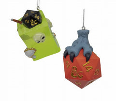 Kurt Adler Dungeons Dragons Holiday Ornament Dice Set