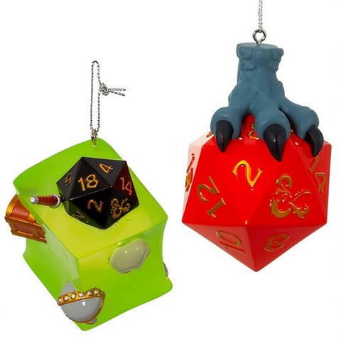Kurt Adler Dungeons Dragons Holiday Ornament Dice Set