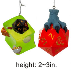 Kurt Adler Dungeons Dragons Holiday Ornament Dice Set