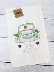 Mud Pie Wedding Flour Sack Towels