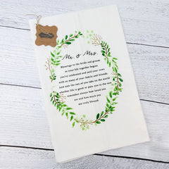 Mud Pie Wedding Flour Sack Towels