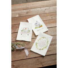 Mud Pie Wedding Flour Sack Towels