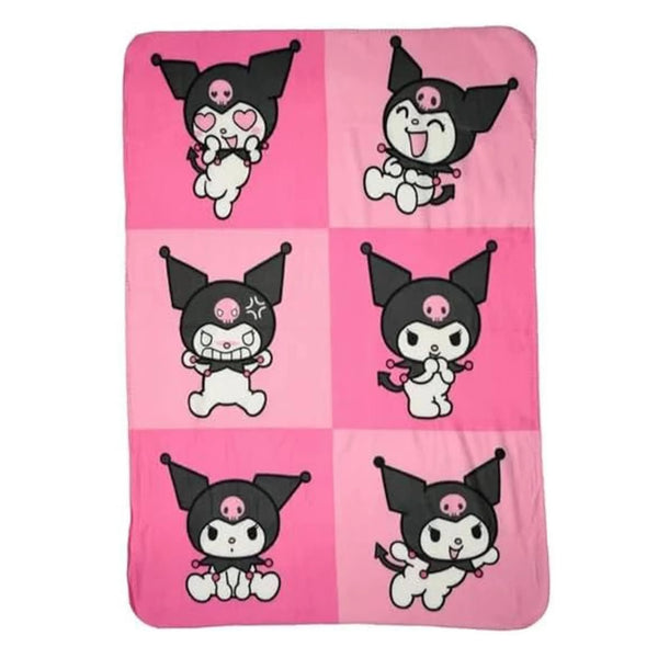 Sanrio Emotional Kuromi Silk Touch Throw Blanket – Ultra-Soft 40" x 60"