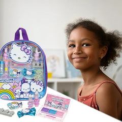 Hello Kitty Kids Makeup Beauty Backpack – Sanrio Pretend Play Cosmetic Set for Ages 3+