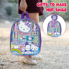 Hello Kitty Kids Makeup Beauty Backpack – Sanrio Pretend Play Cosmetic Set for Ages 3+