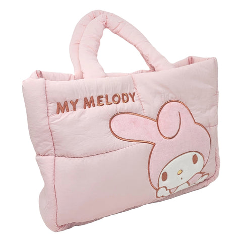 Official Sanrio Down-Filled Fabric Puffer Lunch Bag Tote bag (Melody)