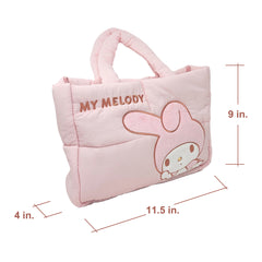 Official Sanrio Down-Filled Fabric Puffer Lunch Bag Tote bag (Melody)