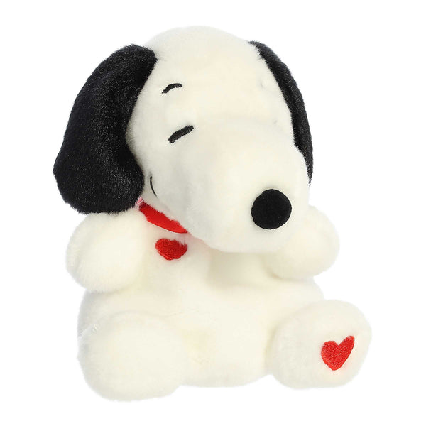 Aurora | 5'' Plush Peanuts Collection – Adorable Palm Pal-White Snoopy Hearts