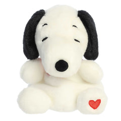 Aurora | 5'' Plush Peanuts Collection – Adorable Palm Pal-White Snoopy Hearts