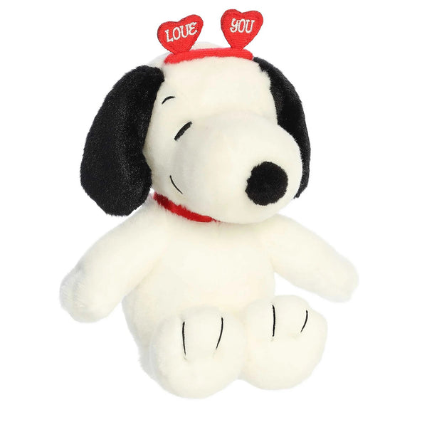 Aurora Mini White Peanuts Palm Pals | 5" Snoopy: Love On The Mind