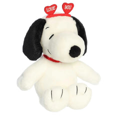 Aurora Mini White Peanuts Palm Pals | 5" Snoopy: Love On The Mind