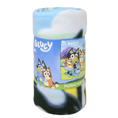 Bluey Happy Family Microfiber Fleece Throw Blanket – Soft 45"x60" Kids Cozy Blanket