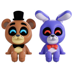 Youtooz Five Nights at Freddy's Monitor Buddiez 2.5-Inch Vinyl Figures – Freddy and Bonnie perched on a computer monitor