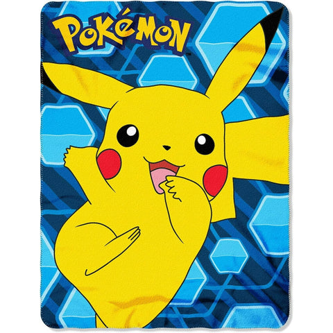 Pokémon Pikachu Fleece Throw Blanket – Soft, Cozy 46"x60" Blanket for Kids & Fans
