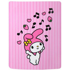 Sanrio My Melody Musical Silk Throw Blanket – Soft 40" x 60" Cozy Throw for Kids & Fans