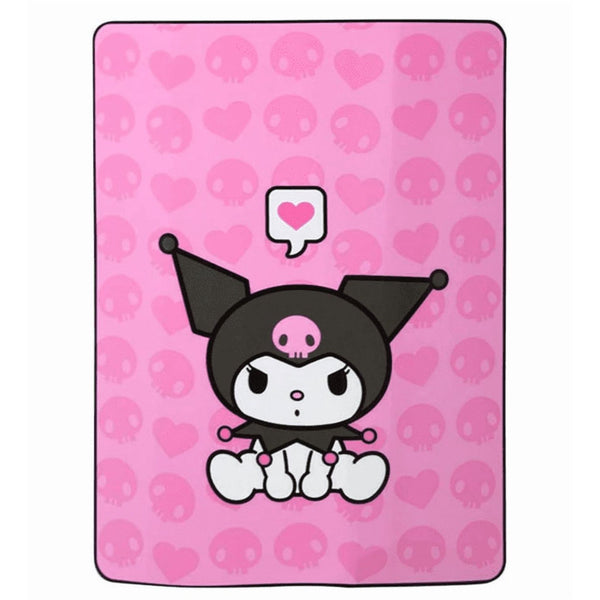 Sanrio Seated Kuromi Silk Throw Blanket – Soft 40" x 60" Cozy Throw for Kids & Fans
