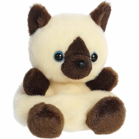 Aurora Palm Pals 5" Dusty Siamese Kitty Plush – Soft Mini Cat Collectible Toy