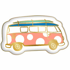 Creative Brands Slant Collections Vintage Bus Ceramic Trinket Tray