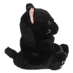 Aurora Palm Pals Seasonal Twilight Black Cat Plush - 5" Pocket-Sized Halloween Stuffed Toy