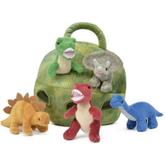 Unipak Plush Dinosaur House with 5 Stuffed Animal Dinosaurs