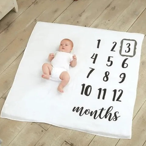 Monthly Milestone Photo Blanket -by Mud Pie