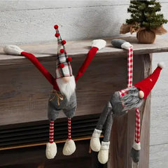 Mud Pie Hanging Gnomes Christmas 2pc Set