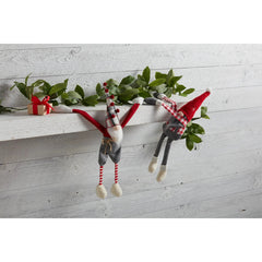 Mud Pie Hanging Gnomes Christmas 2pc Set