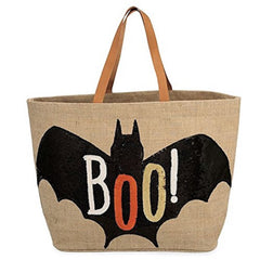 Halloween Spooky Tote Tan Boo- by Mud Pie