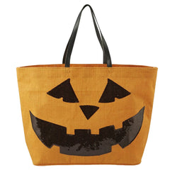 Halloween Dazzle Pumpkin Tote- by Mud Pie