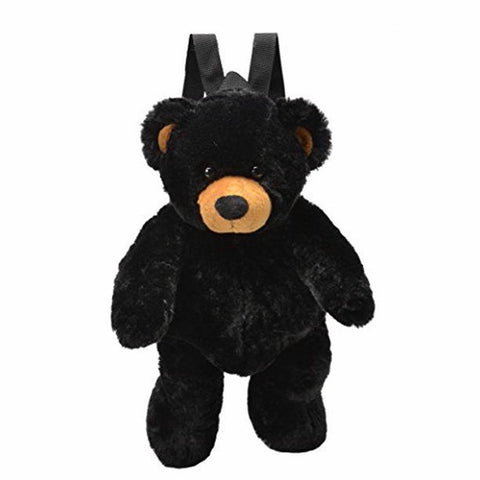 Unipak Soft Black Bear Packback Plush