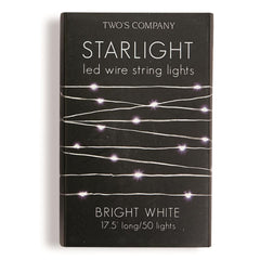 Two's Company Starlight 17.5" LED Wire String Light In A Box