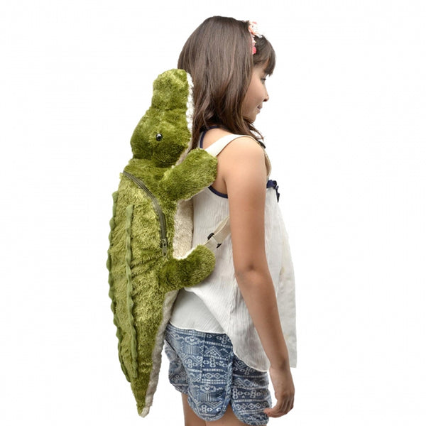 Unipak 18" Stuffed Aligator Soft Plush Backpack