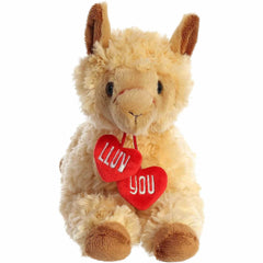 Soft & Cuddly 12" llama "Lluv You" by Aurora