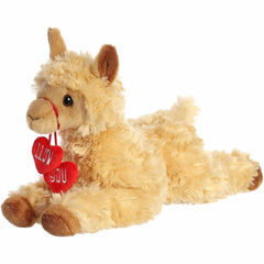 Soft & Cuddly 12" llama "Lluv You" by Aurora