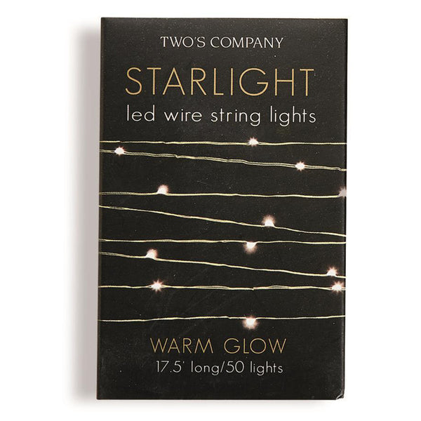 Two's Company Starlight 17.5" LED Wire String Light In A Box