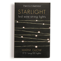 Two's Company Starlight 17.5" LED Wire String Light In A Box